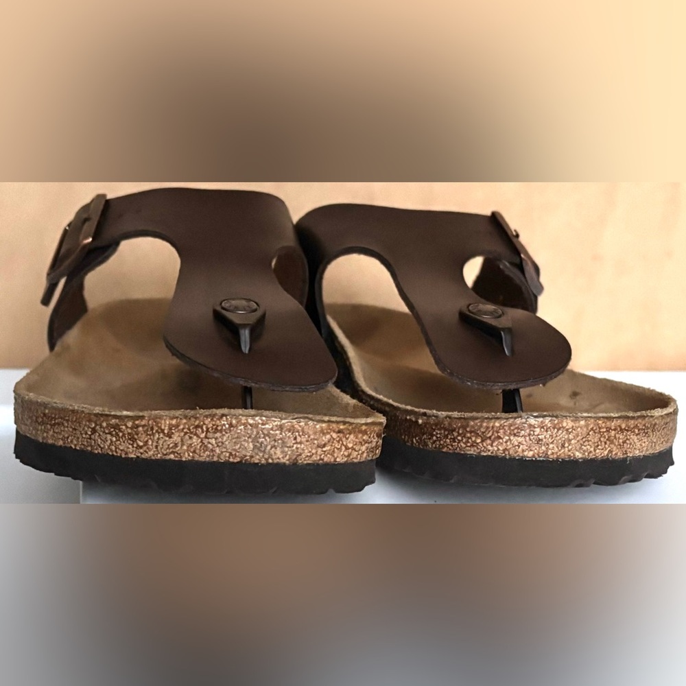 Birkenstock Ramses Sandals Faux Leather Thong Style in Brown EU size 48 = US 15 - Picture 6 of 11